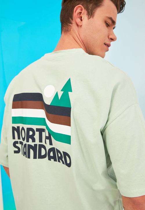 Trendyol - North standard printed short sleeve tee - mint