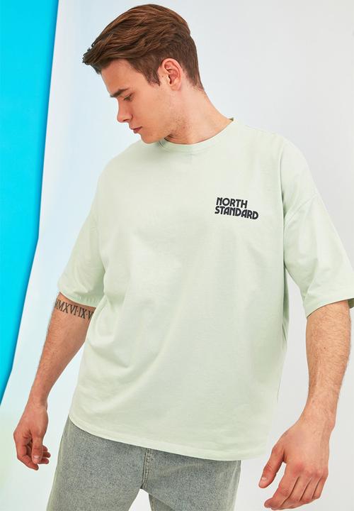 Trendyol - North standard printed short sleeve tee - mint