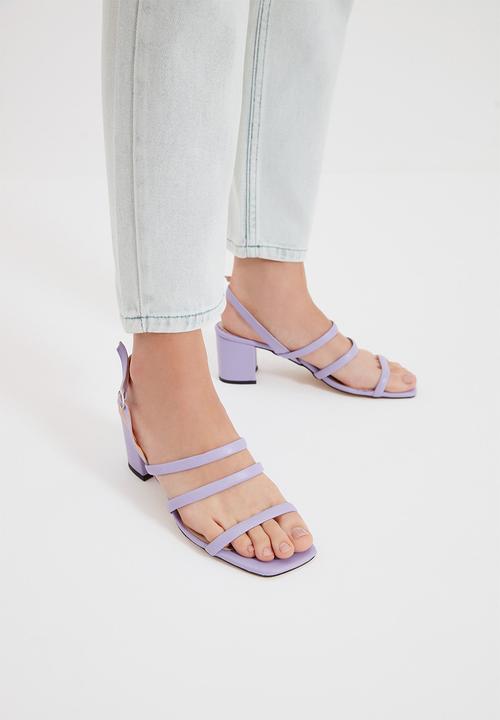 Trendyol - Strappy slingback block heel - lilac
