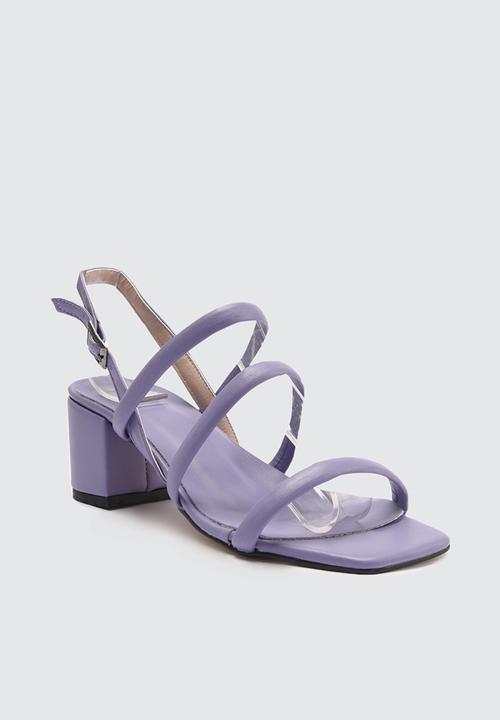 Trendyol - Strappy slingback block heel - lilac