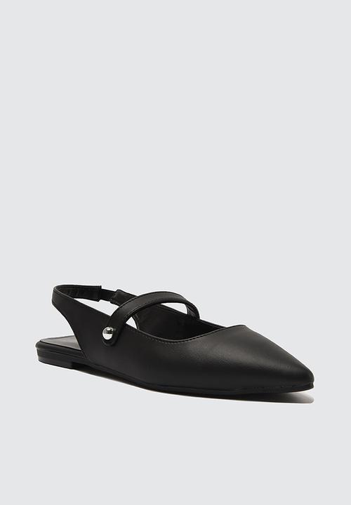 Trendyol - Pointed slingback ballet - black