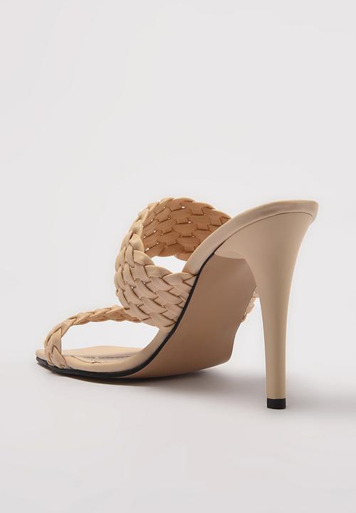 Trendyol - Braided stiletto heel mule - beige