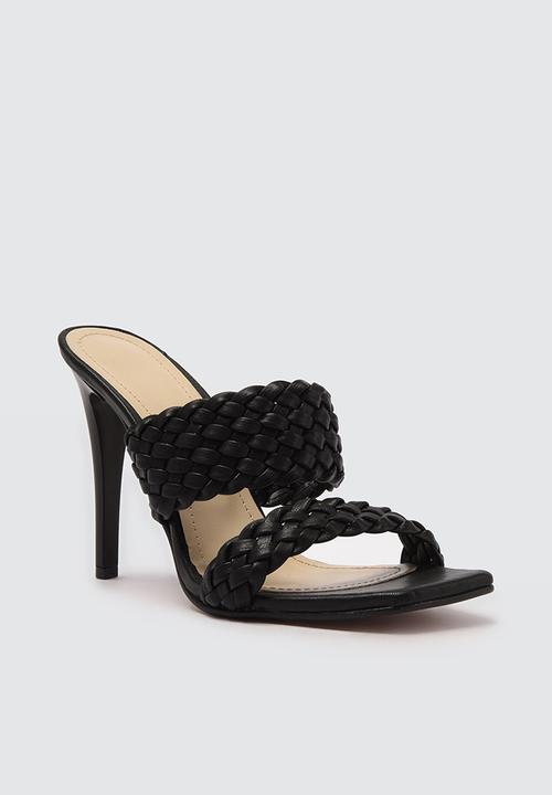 Trendyol - Braided stiletto heel mule - black