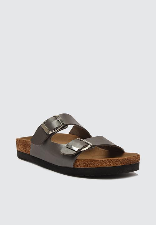 Trendyol - Double buckle slide - platinum