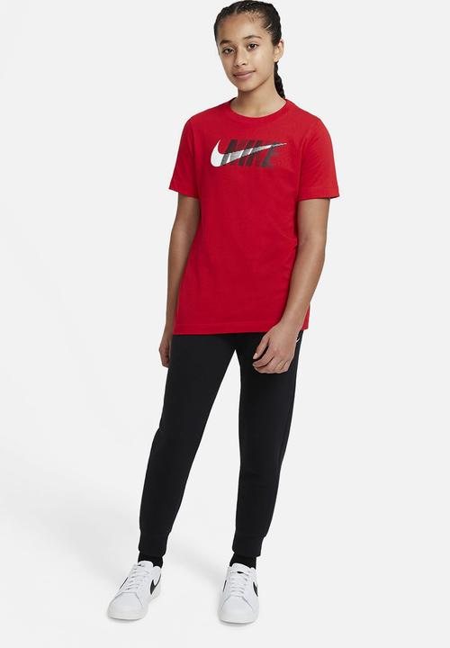 Nike - U nsw tee nike swoosh - university red/white