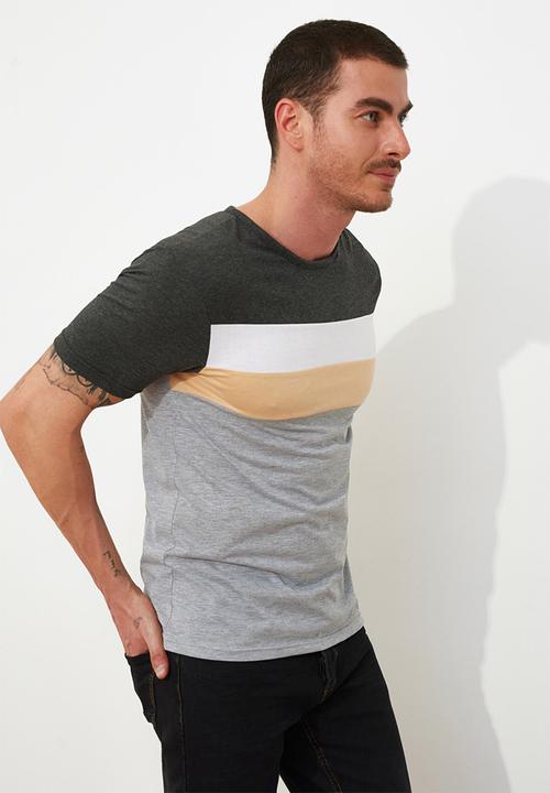 Trendyol - Stripe short sleeve tee - multi 