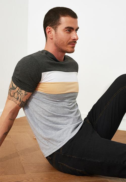 Trendyol - Stripe short sleeve tee - multi 