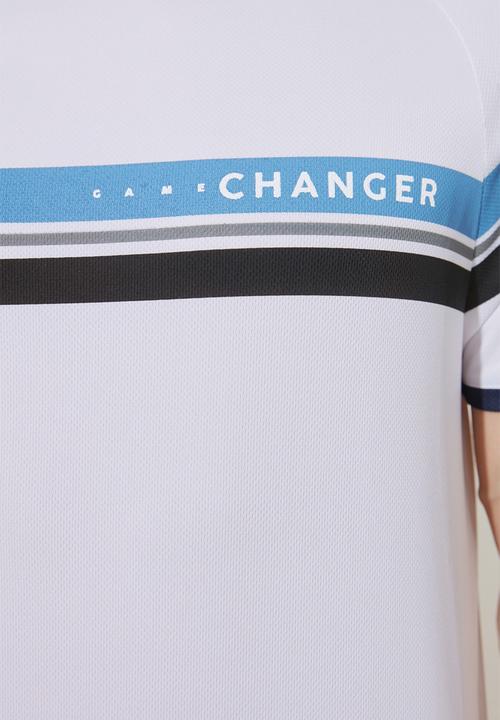 Trendyol - Multi-stripe short sleeve tee - white