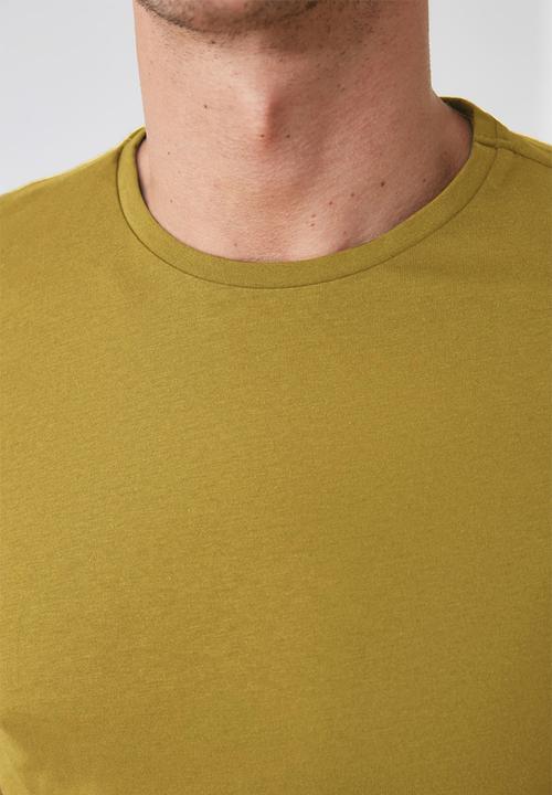 Trendyol - Dean short sleeve plain tee - light khaki