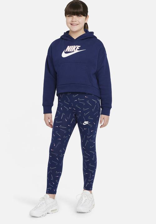 Nike - G nsw favorites aop legging  - blue void/white