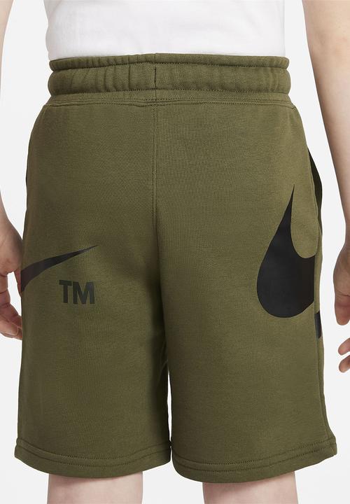 Nike - B nsw swoosh short - rough green/black