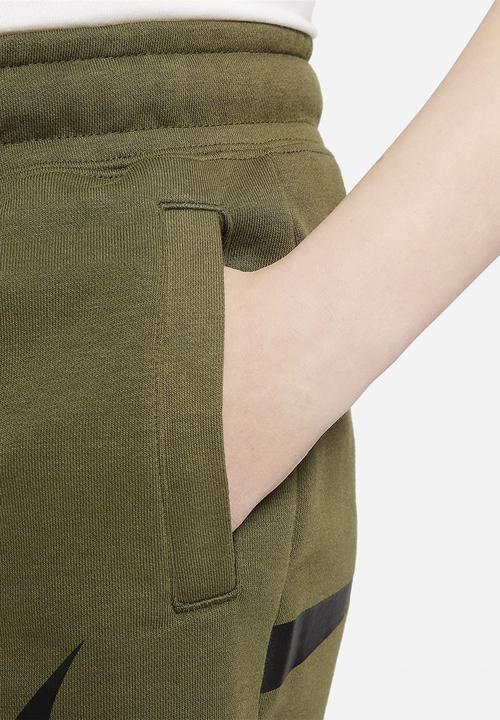 Nike - B nsw swoosh short - rough green/black