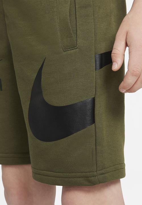 Nike - B nsw swoosh short - rough green/black