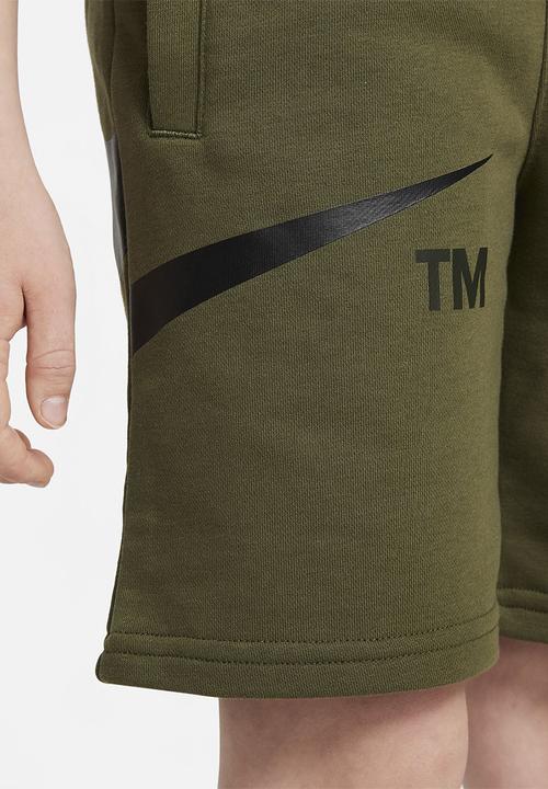 Nike - B nsw swoosh short - rough green/black