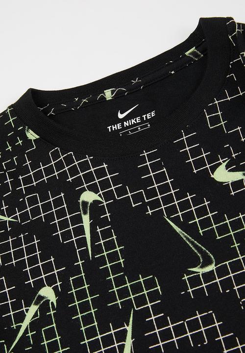 Nike - Nkb electric grid aop tee - black
