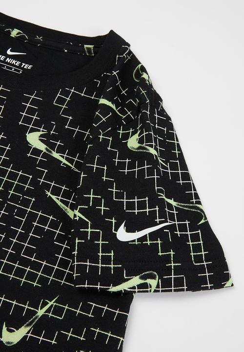 Nike - Nkb electric grid aop tee - black