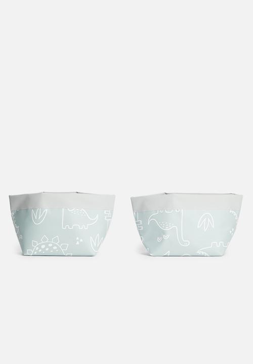 Inspired Vision Studios - Dino canvas Storage set of 2 - green
