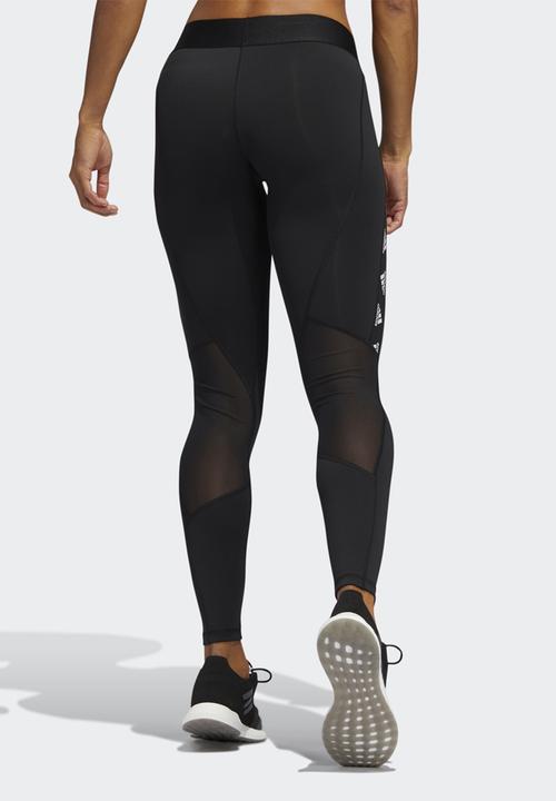 adidas Originals - Alphaskin badge of sport tights - black & white