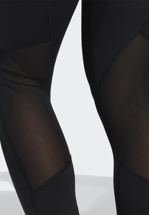 adidas Originals - Alphaskin badge of sport tights - black & white