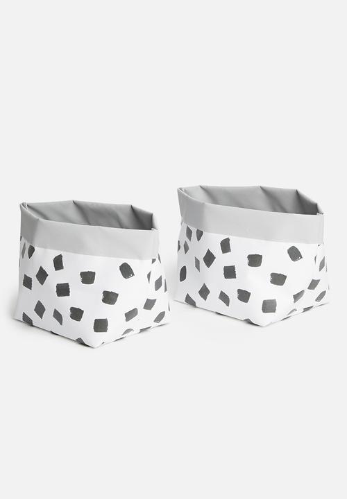 Inspired Vision Studios - Pitch canvas Storage set of 2 - dots