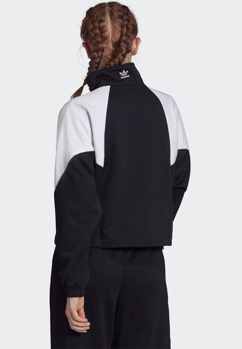 adidas Originals - Large logo tracktop - black & white