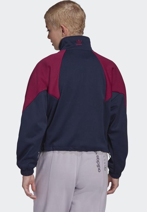 adidas Originals - Large logo tracktop - navy & purple 