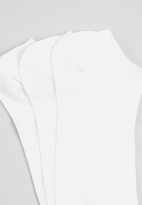 Superbalist - Plain 3-pack ankle socks - white x3