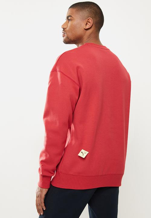 PUMA - Puma x michael lau graphic sweatshirt - red