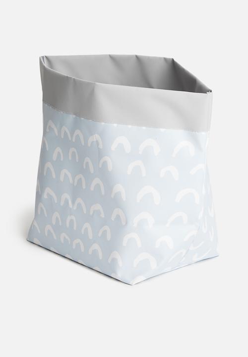 Inspired Vision Studios - Hail canvas Storage basket - blue