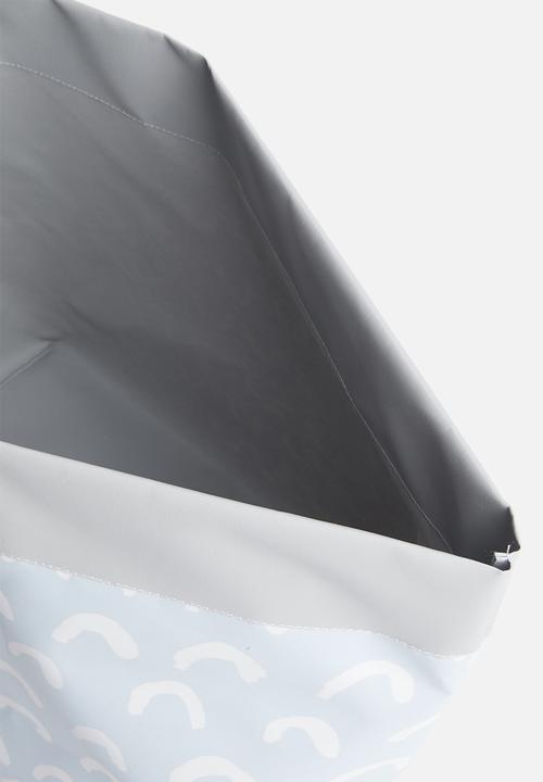 Inspired Vision Studios - Hail canvas Storage basket - blue