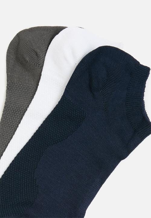 Superbalist - Plain 3-pack ankle socks - multi