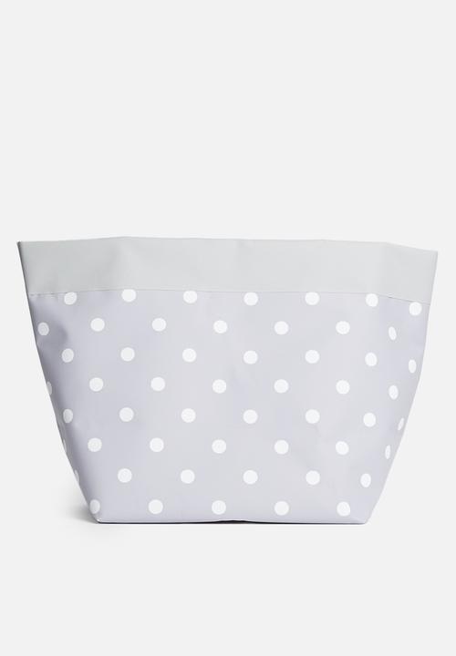 Inspired Vision Studios - Mist canvas Storage basket- grey