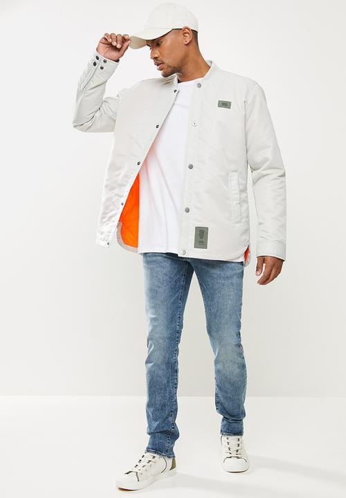 G-STAR - 10 degrees padded overshirt - oyster blue
