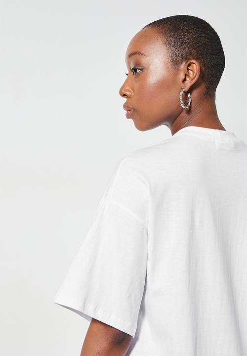 Superbalist - Oversize mini T-shirt dress - white