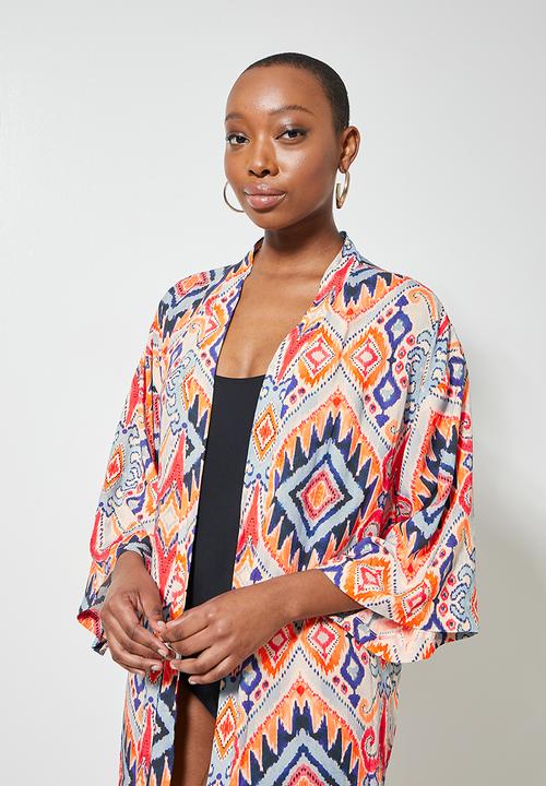 Superbalist - Midi cover up - water colour ikat