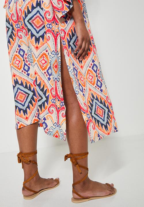 Superbalist - Midi cover up - water colour ikat