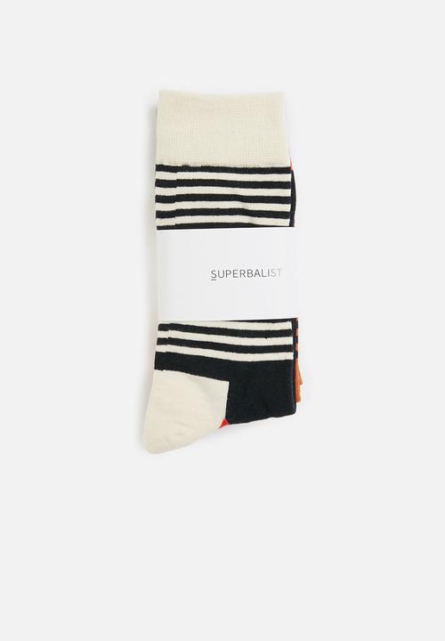 Superbalist - Stripe novelty 2 pack - multi