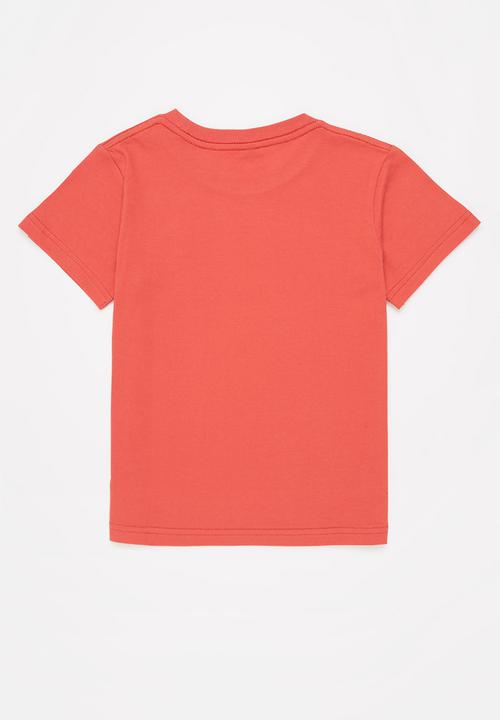 Original Penguin - Embroidered short sleeve tee - red ochre