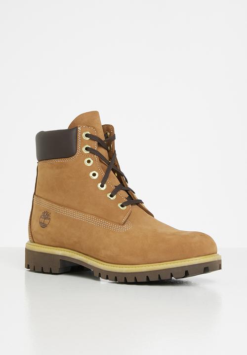 Timberland - Timberland premium 6" waterproof boot - rust nubuck with medium brown