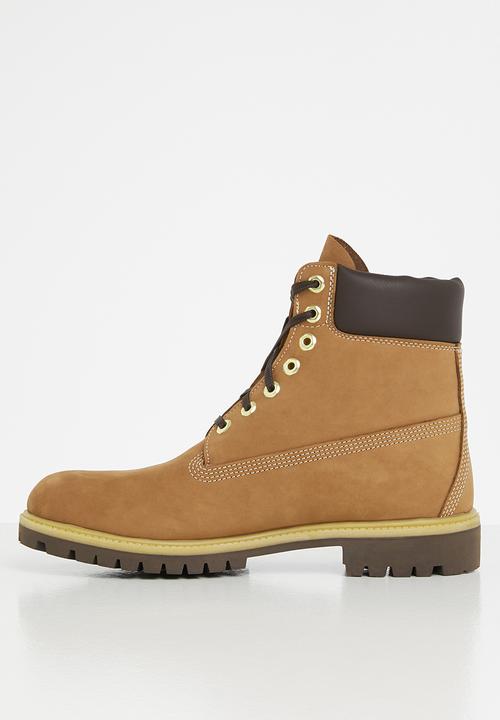 Timberland - Timberland premium 6" waterproof boot - rust nubuck with medium brown