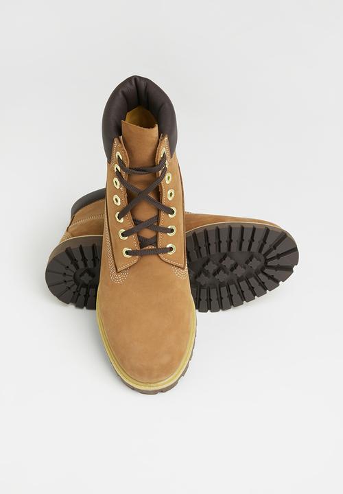 Timberland - Timberland premium 6" waterproof boot - rust nubuck with medium brown