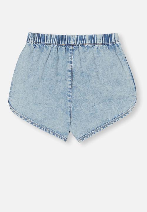 Cotton On - Juno short - light chambray wash