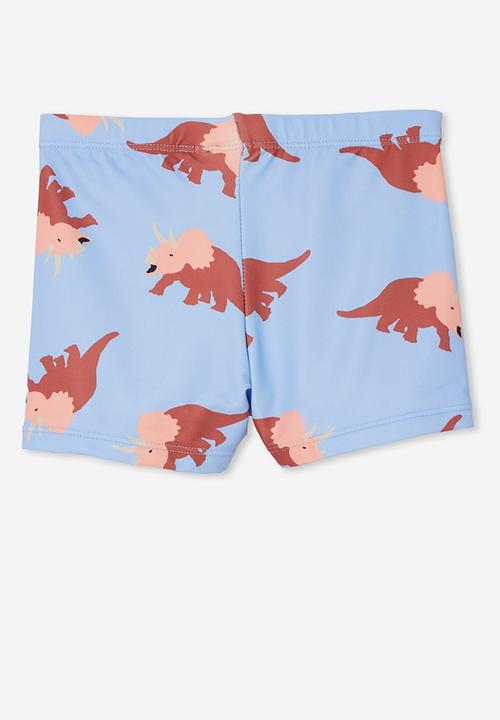 Cotton On - Billy boyleg swim trunk - dusk blue/dino