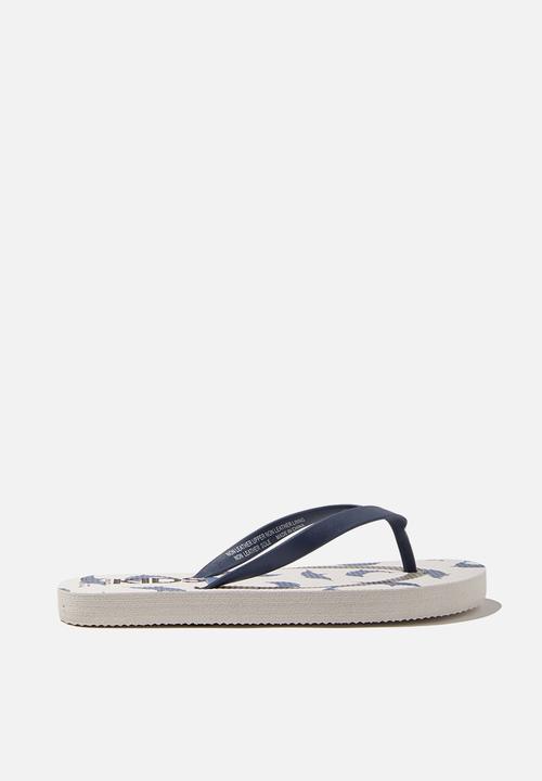 Cotton On - Printed flip flop - dolphin blue