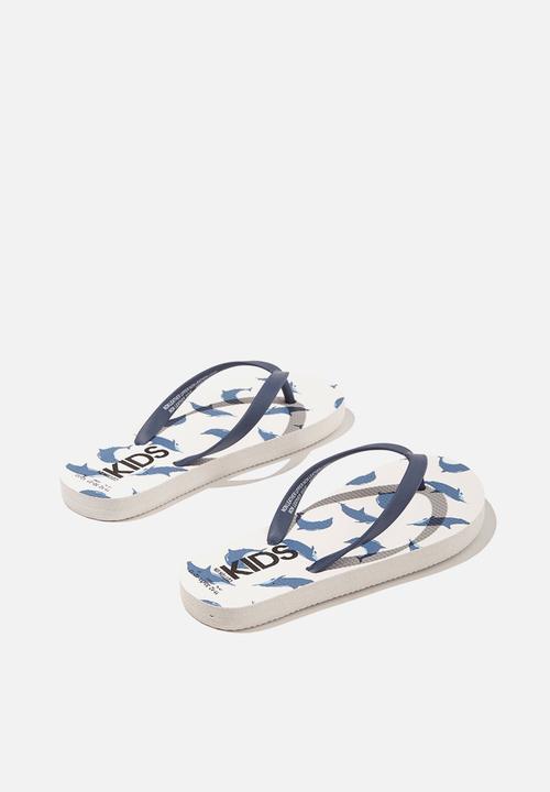 Cotton On - Printed flip flop - dolphin blue