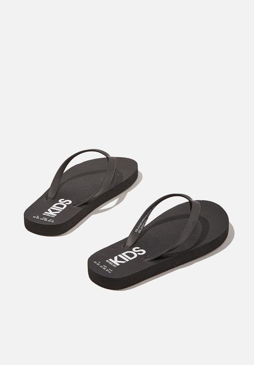 Cotton On - Printed flip flop - black 