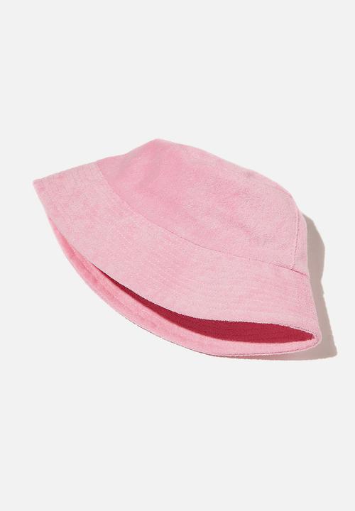 Cotton On - Kids bucket hat - cali pink terry