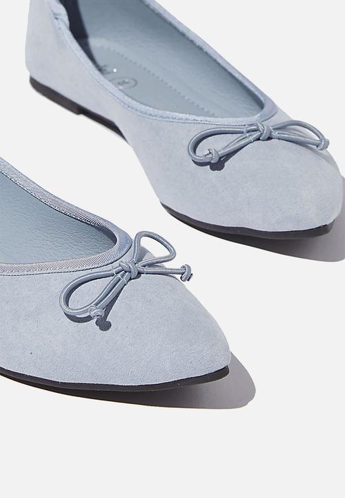 Cotton On - Essential evelyn point ballet - soft blue 