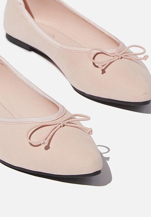 Cotton On - Essential evelyn point ballet - dusty pink