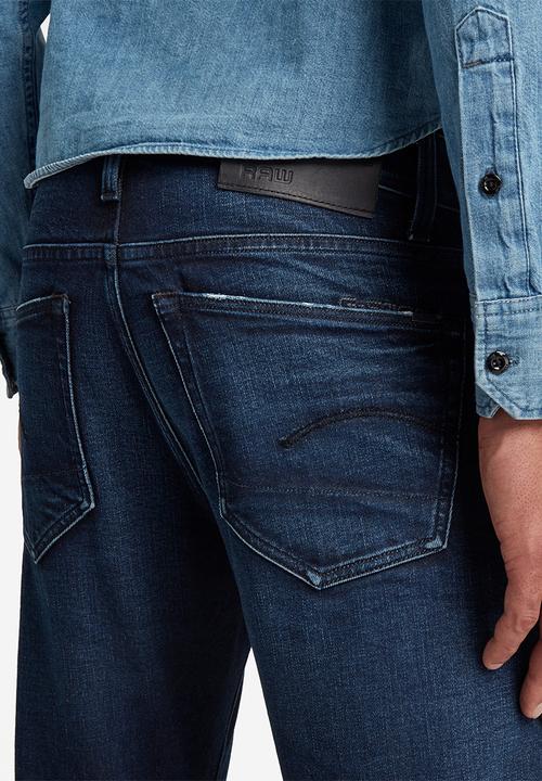 G-STAR - 3301 Slim - worn in ultramarine